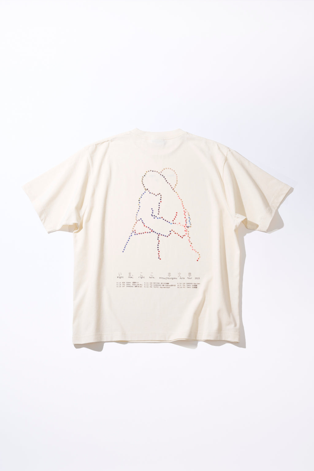 いま、ここ(Right now, right here.) Tシャツ [OFF WHITE] – 羊