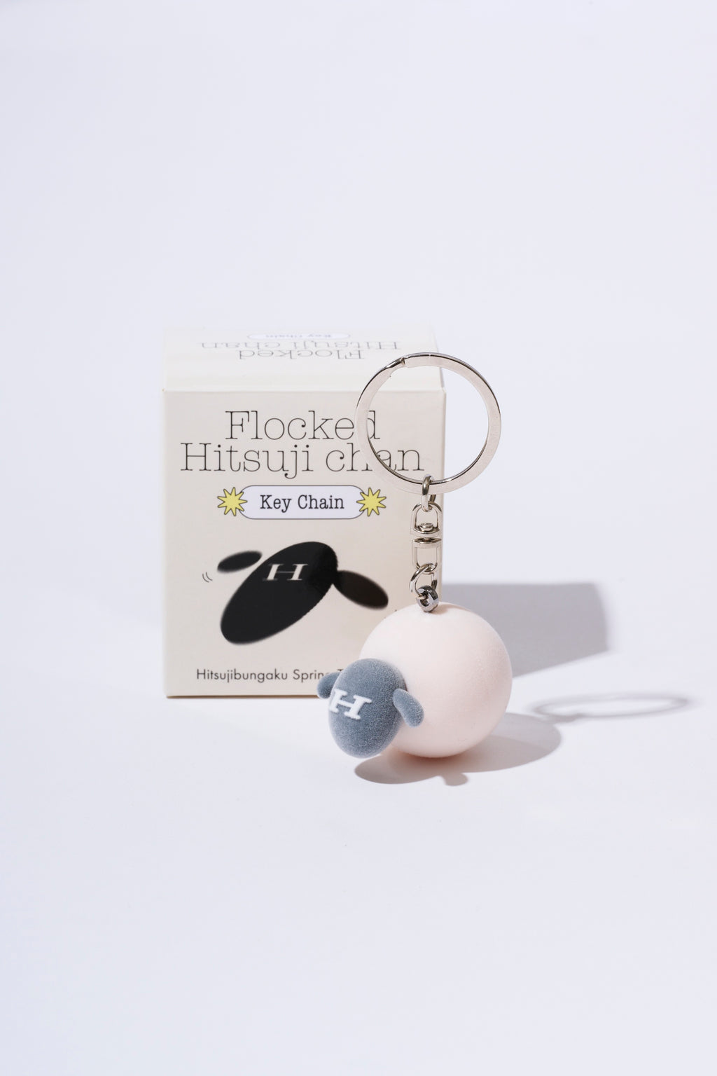 羊文学　ひつじちゃんキーホルダー ひつじちゃんフロッキーキーホルダー – 羊文学 Official Store