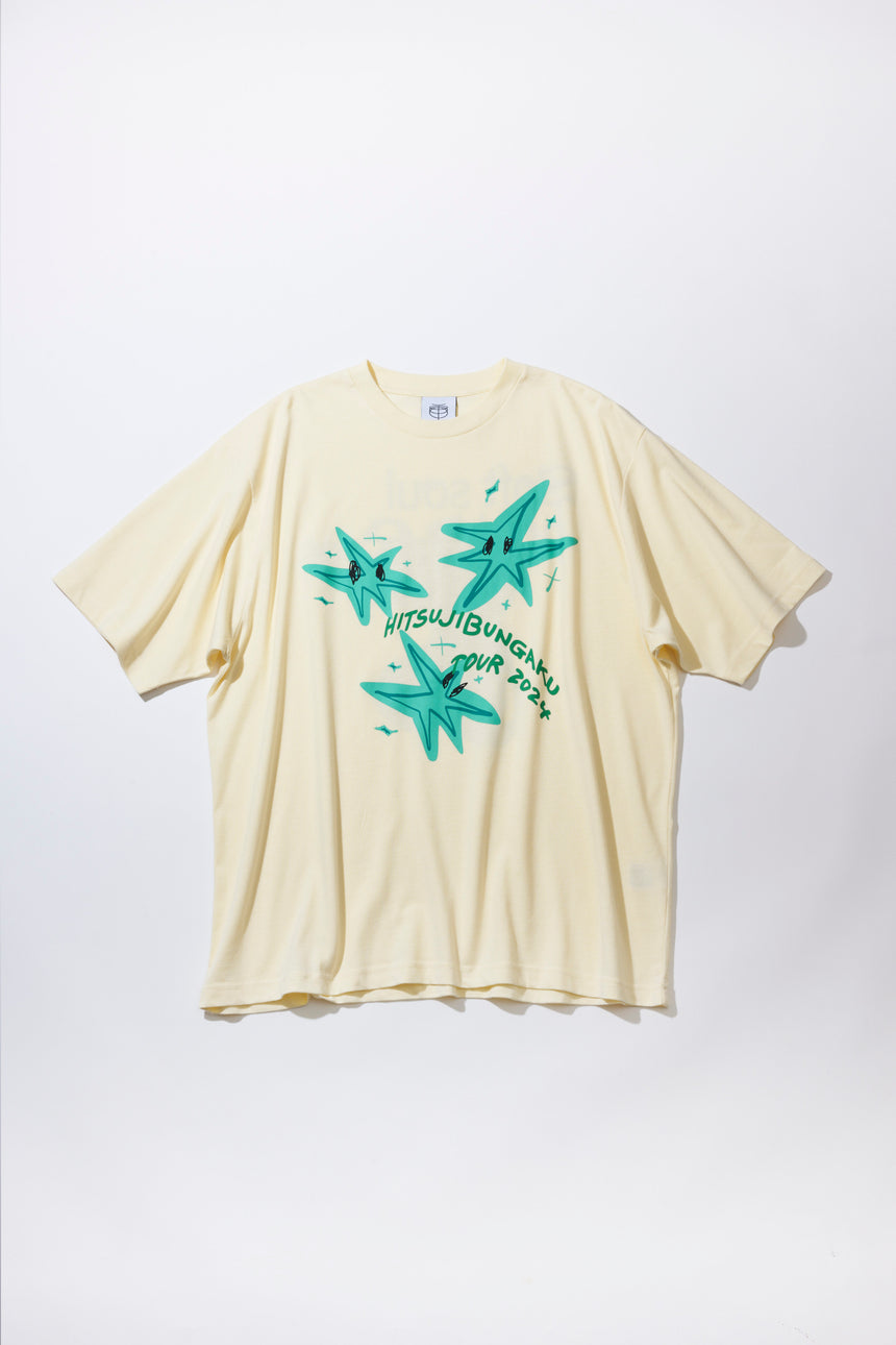 "Soft soul, prickly eyes" T-shirt [LIGHT YELLOW]