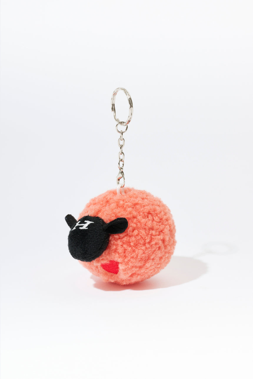 Sheep stuffed toy keychain ("soft soul, prickly eyes" ver.) [soft]