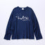 MINDFUL BREATHING Long T-shirt [NAVY]