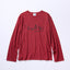 MINDFUL BREATHING Long Sleeve T-shirt [RED]