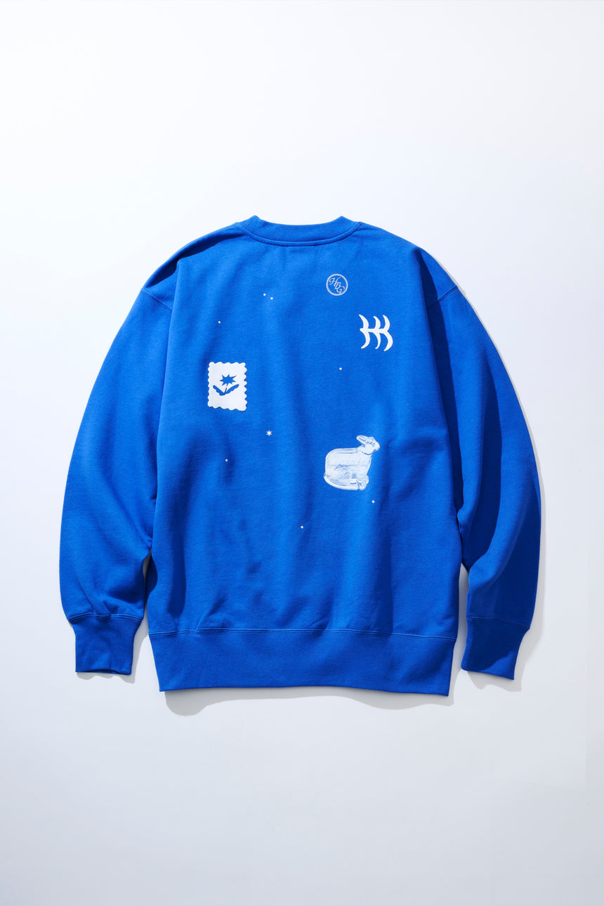 ”magic words” sweat shirts [BLUE]